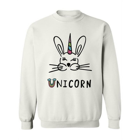 Bunny Unicorn. Sweatshirt Women -Image by Shutterstock, Female x-Large