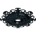 thumbnail image 2 of 38 3/8"OD x 6 5/8"ID x 2 7/8"P Orleans Ceiling Medallion (Fits Canopies up to 8 1/4"), Hand-Painted Night Shade, 2 of 4