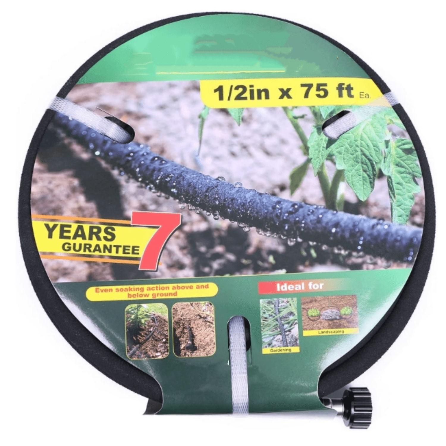 Hose 75ft Saves 70％Water Perfect Delivery of Water Great for Garden Flower Bed