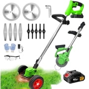 Electric Lawn Mower 20V With 1*1.5Ah Lithium Batteries And 3 Kinds Of Blades Weed Wacker Lithium Cordless Handheld Lawn Mower Yard Multifunctional Lawn Mower Household Small Portable