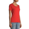 thumbnail image 2 of Time and Tru Women’s Lettuce Edge Short Sleeve T-Shirt, 2 of 6