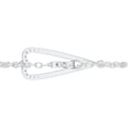 thumbnail image 4 of ARAIYA FINE JEWELRY 10K White Gold Round Lab Grown Diamond Heart Bracelets (1/5 cttw, D-F Color, VS1 Clarity) 7", 4 of 8