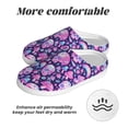 thumbnail image 6 of Lsque Skull Rainbow Mushroom Pattern Womens Comfort Cotton on Scuff With Memory Foam and Anti-skid Sole Slipper-42/43, 6 of 7