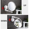 thumbnail image 2 of Espejo de baño, espejo de tocador: espejo de aumento de doble cara ajustable 360 grados, 2 of 4