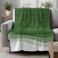 thumbnail image 2 of Ombre Waves Blanket Soft Cozy Warm Twin Blanket for Bed, Plush Fuzzy Flannel Fleece Blankets for Sofa, Abstract Art Gradient Sage Green Modern Throw Blankets for Couch, Gifts for Men, 60"x80", 2 of 9