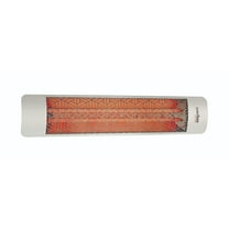 Eurofase Heating - 4000 Watt Electric Infrared Dual Element Heater-240 Voltage-Stainless Steel Finish-Mason Decorative Fascia