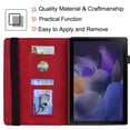 thumbnail image 5 of Allytech Case for Samsung Galaxy Tab A8 10.5 2021(SM-X200/X205), Multiple Viewing Angles Stand Protective Soft TPU Back Cover with Pen Holder/Card Slots Wallet Case for Galaxy Tab A8 2021, Red, 5 of 5
