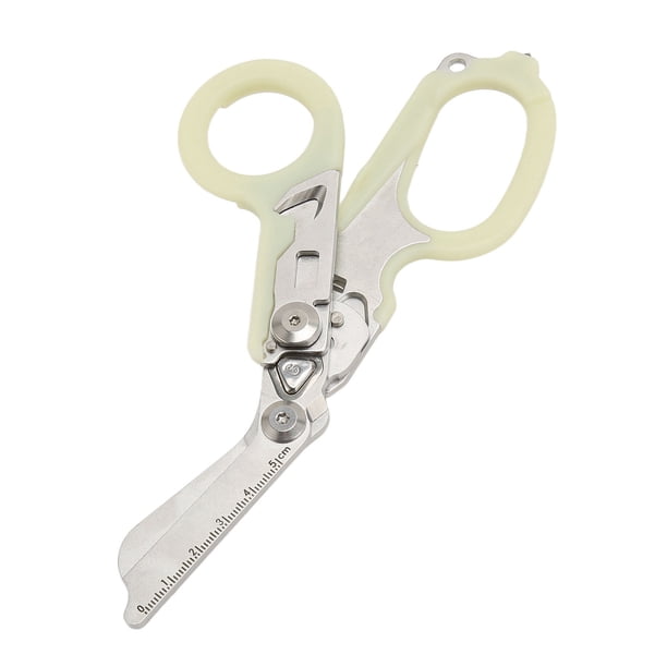 Alicates De Tijeras De Rescate, Tijeras De Respuesta De Emergencia Acero Inoxidable De Alta Dureza Luminoso Multifuncional Liviano Y Portátil Para Supervivencia Al Aire