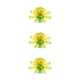 thumbnail image 4 of Flor giratoria musical Inteprter para pastel velas musicales fiesta DIY Amarillo Type1 NO1, 4 of 6
