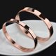 thumbnail image 1 of Brazalete de acero inoxidable CHAO 6 mm pulido ovalado oro rosa, 1 of 5