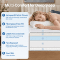 thumbnail image 4 of Full Mattress, 8 inch Memory Foam Mattress Bed in a box, with Green Tea Cool, Medium, Made in USA, 4 of 7