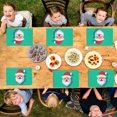 thumbnail image 5 of Stylish Santa Claus Christmas-featured Non-Slip Placemats Cute Cartoon Style Clip Art Indoor Door Mat Christmas-featured Washable Home Entrance Mat for Home Restaurant Deco 17.7x13 Inches, 5 of 5