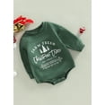 thumbnail image 3 of Fortune Barboteuse de Noël pour Bébé Filles Garçons Col Rond Manches Longues Bodysuits, 3 of 7
