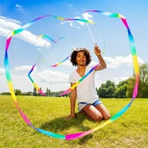 MUSEYA 4pcs Dancing Ribbons Kids for Artistic Gymnastics Outdoor Camping