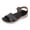 Black, variant on Rokment Womens Walking Sandals 2026 Summer Fashion Casual Comfortable Open Toe Ankle Strap Memory Foam Cushion Platform Wedge Low Heel Dress Sandals for Beach Vacation Black Size 6.5