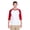 WHITE/ RED, variant on GILDAN G570 ADULT HEAVY COTTON 5.3 OZ. 3/4-RAGLAN SLEEVE T-SHIRT, White/ Royal, M