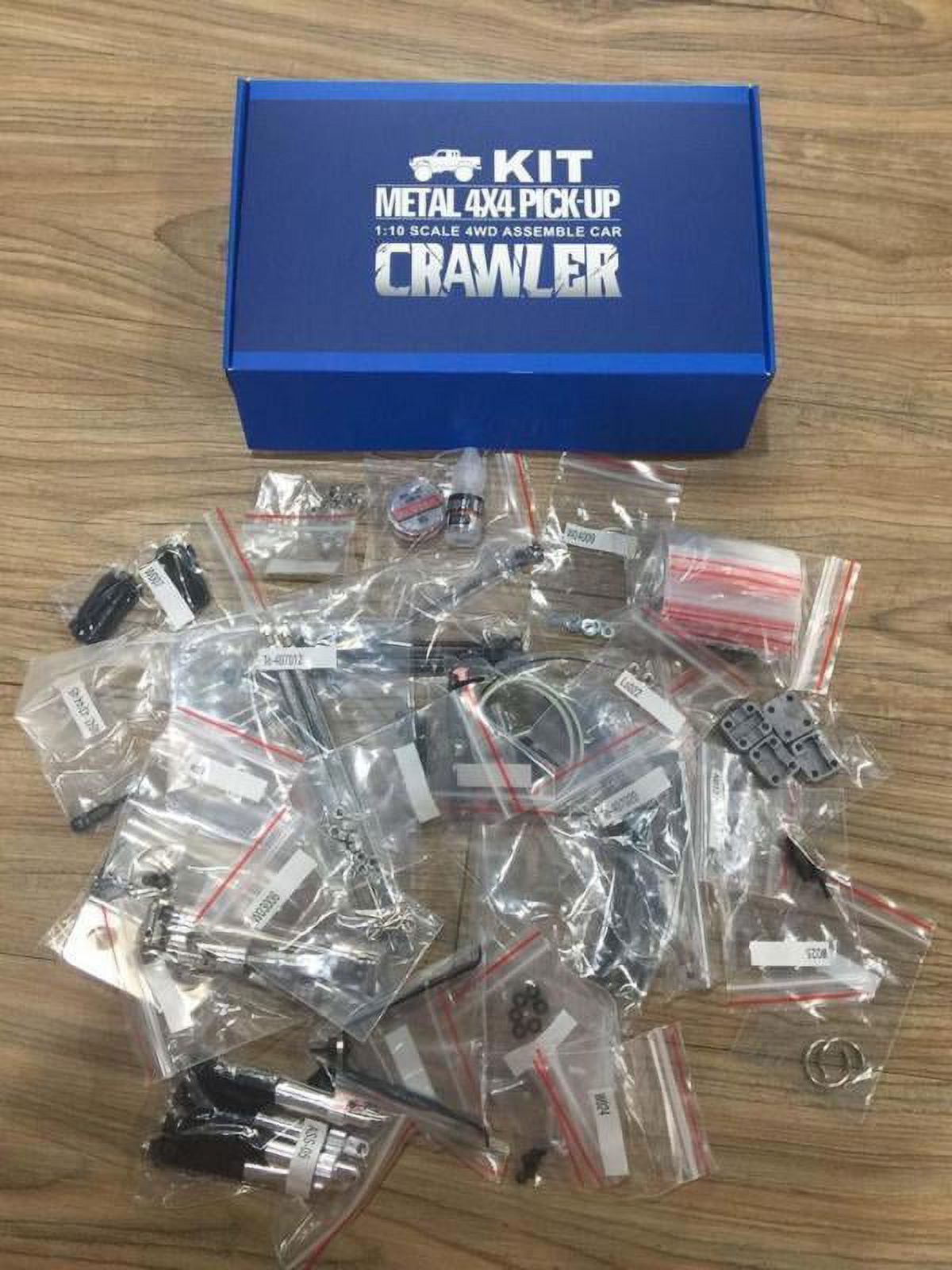 1/10 Scale White 4Wd Rally Hg Rc Pickup Car Series Racing Crawler Kit Chassis Axles