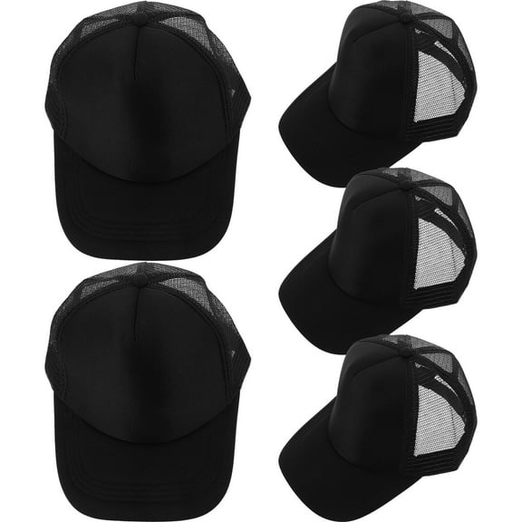 UPKOCH 5Pcs Blank Heat Transfer Mesh Baseball Hats for Daily Outdoor Use