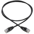 thumbnail image 2 of Tripp Lite Cat6a Gigabit Snagless Molded Slim UTP Network Patch Cable (RJ45 M/M), Black, 3 ft., 2 of 5