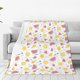 thumbnail image 1 of Balery Tropical Fruit Manta de Felpa Suave y Acogedora – Cobija de Franela Aterciopelada para Cama, Lavable y Cálida para Sofá, Mascotas, Transpirable-80"x60", 1 of 7