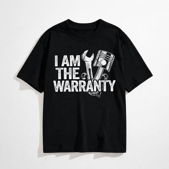 I Am The Warranty Race Car Parts Repair Guy Funny Mechanic T-Shirt