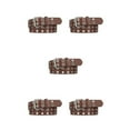 thumbnail image 1 of Langgg Ceinture Punk Boucle All Trend All Match pour Jeans Femmes Ceinture Intemporelle Résistante à l'Usure Épingle Café 110cm 5Set, 1 of 6