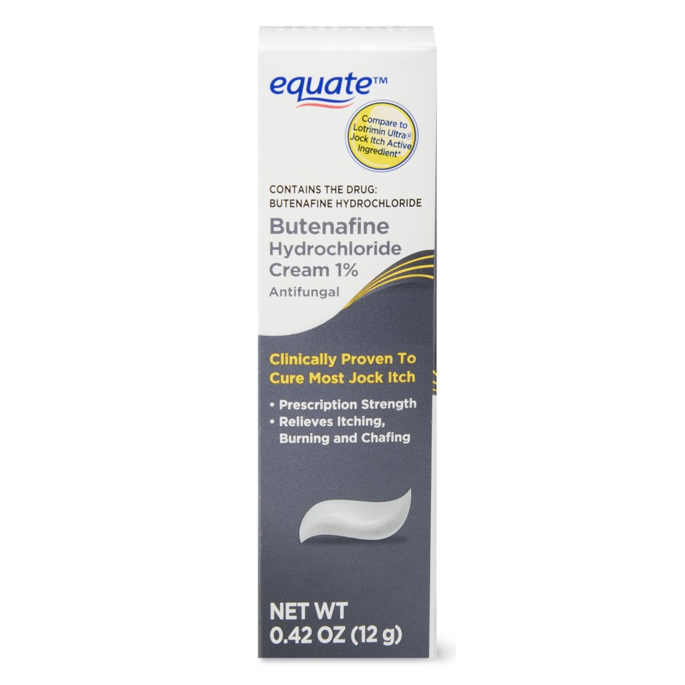 Equate Butenafine Hydrochloride 1 Jock Itch Antifungal Cream, 0.42 Oz