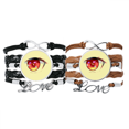 thumbnail image 1 of Animation Stunning Eyes Bracelet Hand Strap Leather Rope Wristband Double Set, 1 of 3