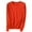 Orange, variant on Sweaters for Women Long Sleeve Crew Neck Soft Warm Cozy Pullover Lightweight Wool Knit Casual Classic Fall Thin Elegant Clothing Red 3XL