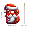 thumbnail image 4 of Adorno navideño con 26 letras de Avdjesfny, adornos navideños de la A a la Z, letras decorativas colgantes para árbol de Navidad., 4 of 7