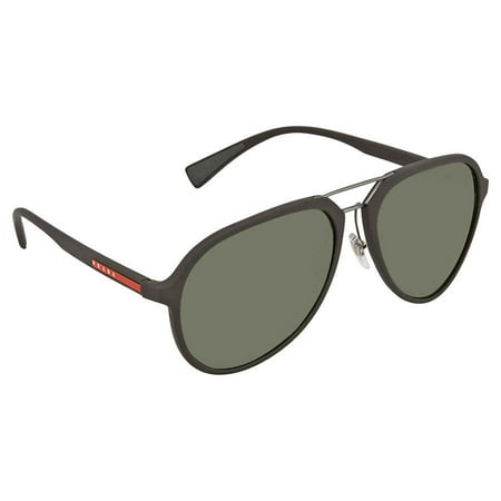 EAN 8053672624762 Prada SPS 05R UB0 5X1 Brown Rubber Green Polarized by Prada for Men 58 17 upcitemdb