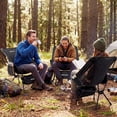 thumbnail image 2 of VECUKTY Portable Camping Chair Set, 2 Pack Lightweight Folding Outdoor Chairs with Carry Bags for Camping, Hiking, Fishing,Black, 2 of 9