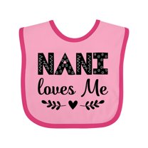Inktastic Nani Loves Me Baby Clothes Girls Baby Bib