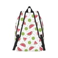 thumbnail image 3 of Balery Watermelon And Kiwi Vintage Canvas Backpack for Men and Women - Large Capacity, Durable Travel Laptop Bag for School, Work, Hiking, and Outdoor Activities, 3 of 7