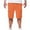 Orange, variant on Havenre Mens Cargo Shorts Casual Solid Color Lightweight Summer Drawstring Elastic High Waist Outdoor Work Cargo Shorts with Multi Pockets Gray L