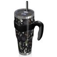 thumbnail image 2 of 40oz Tumbler,Halloween Skeleton Ghost Pattern Insulated Tumblers with Removable Handle,Stainless Steel Double Vacuum Coffee Tumbler Cup with Straw for Home,Office,Travel,Party, 2 of 5
