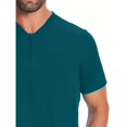 thumbnail image 6 of Yaoyar Mens Partial Zip V-Neck Scrub Top, Rib-Knit Panels, 2 Zip Pockets, 1 Welt Pocket PROTX2 Fabric- IN702A, 6 of 6