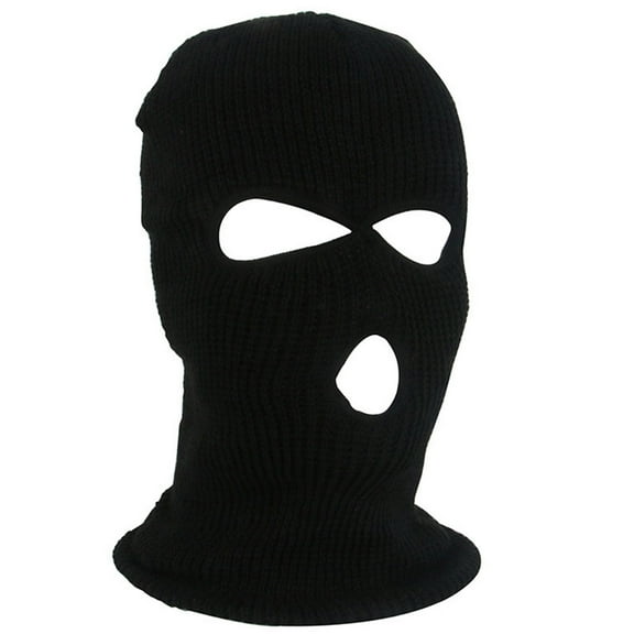 3 Hole Winter Knitted Mask Outdoor Sports Full Face Cover Ski Warm Balaclava