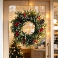 thumbnail image 4 of Qwtwty Artificial Christmas Wreath for Front Door, Christmas Decorations Artificial Wreath Hanging Ornament for Wall Window Holiday Decor, 4 of 6