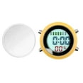 thumbnail image 3 of Mini Reloj Despertador Impermeable Autoadhesivo Sunnimix Moto Yate Barco Digital Amarillo Blanco, 3 of 7