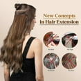 thumbnail image 4 of Extensions de Cheveux Invisibles Fil Ondulé Bouclé Longs Postiches Synthétiques pour Femmes Bandeau Réglable, 4 of 5