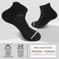 thumbnail image 5 of KOITHOT 6 Pairs Mens Ankle Socks Black Athletic Running Cushioned Men's Breathable Low Cut Socks, 5 of 6
