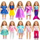 thumbnail image 1 of Ropa y accesorios para muñecas WONDOLL, 18 pulgadas, 10 sets, 1 of 7