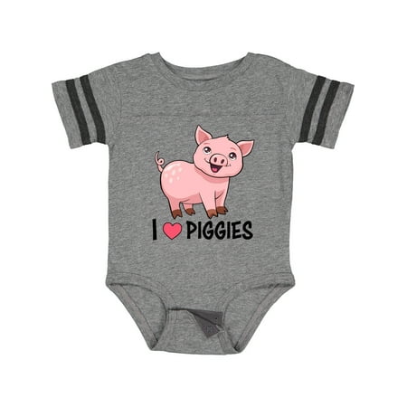 

Inktastic I Love Piggies- Cute Pig Gift Baby Boy or Baby Girl Bodysuit
