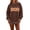 Brown#80902BB, variant on Polka Dot Mock Turtleneck Sweatshirt Women Boo Graphic Long Sleeve Womens Oversized Sweatshirt Drop Shoulder Lightweight Cozy Soft Fall Y2k Sweaters for Women