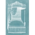 thumbnail image 2 of Hepplewhite 23x32 White Modern Wood Framed Museum Art Print Titled - Design for a Bed I, 2 of 4