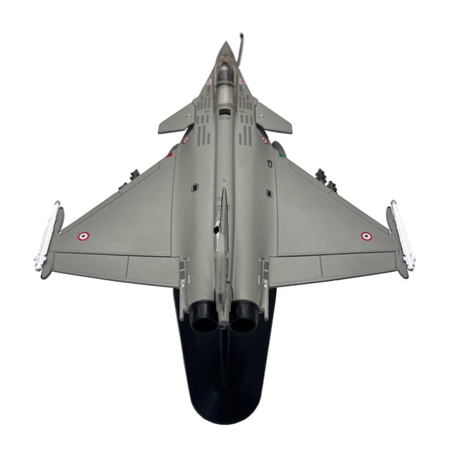 Réplica a escala 1/100 del avión de Rafale C de Fuerza Francesa, modelo de aleación de metal fundido a presión, simulación realista,