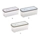 thumbnail image 5 of Yuarrent Caja de almacenamiento para refrigerador con tapa, organizador apilable, cajas lavables, escurridor ahorrador de espacio, suministros para Almacenamiento y organización del hogar Caqui Yuarrent HA079837-01, 5 of 6