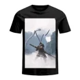 thumbnail image 1 of Camiseta holgada informal de manga corta con estampado de anime Myth Wukong de marca de moda estadounidense 2024, camiseta de gran tamaño para mujer, ropa retro Y2k, 1 of 4