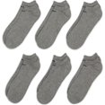 thumbnail image 4 of Men's Nike 6-Pack Everyday Cushioned No-Show Training Socks Color: Gray Size: 8-12, 4 of 4